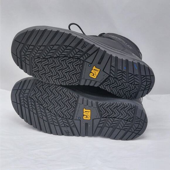 Caterpillar Womens Work Boots Size 6.5 Black Composite Toe Slip Resistant Safety - Picture 11 of 14